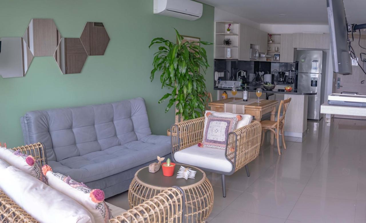 Lujoso Apartamento En Bocagrande Cartagena Bagian luar foto