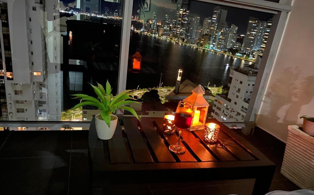 Lujoso Apartamento En Bocagrande Cartagena Bagian luar foto